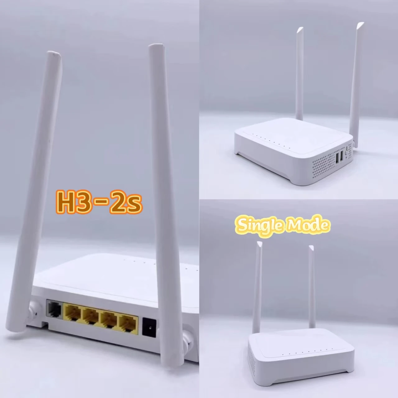Optical modem GPON ONU H3-2S Router 4GE 2USB 2.4G/5G Dual Band WiFi ONT Free Shipping Second-hand, used - 2