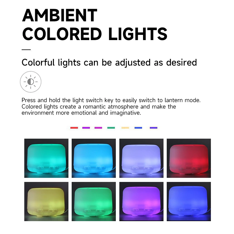 500ml Remote Control Aroma Essential Oil Diffuser