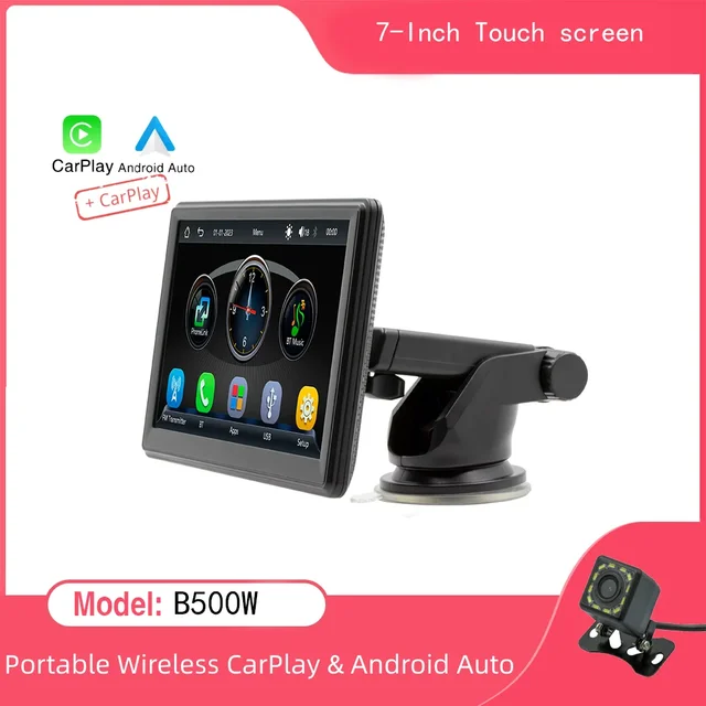 7” Universal Wireless CarPlay Touch Screen Wired Androidauto Display with  bt5.0 multimedia navigation system for all cars - AliExpress