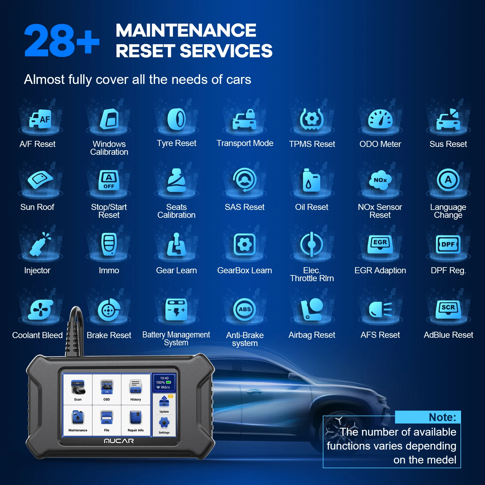 MUCAR CS90 Professional OBD2 Scanner 2