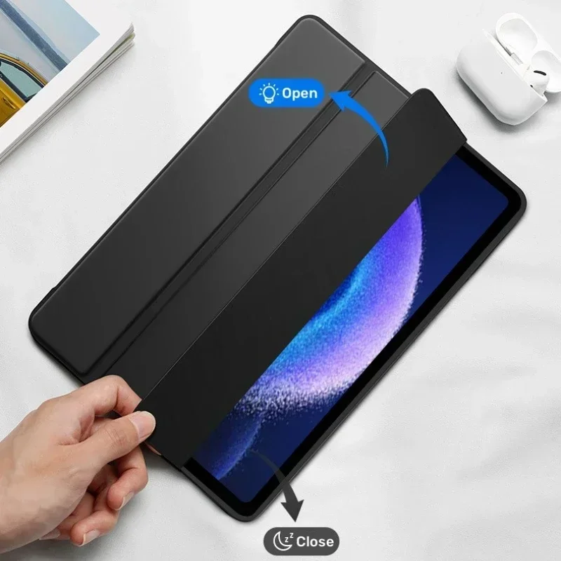 Tampa Traseira Magnética Macia de Tpu Suporte Tri-folding Lenovo Tab M11 Tb330fu Case Tb331fc 11 2024 Xiaoxin Pad 2024 - Imagem 6