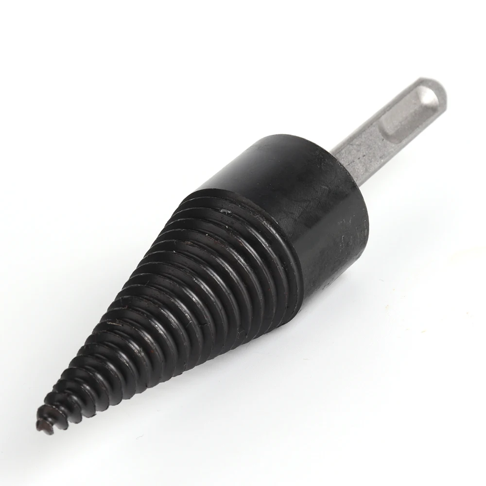1Pcs 32/38/42/50mm Firewood Splitter Cone Drill Bit Round Hex Square Shank Wood breaker Split Woodworking Tools