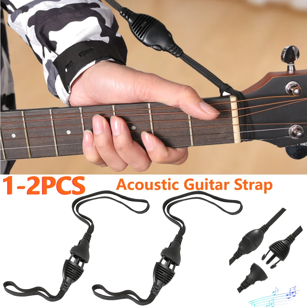Quick Release Acoustic Guitar Strap Locks for Secure Headstock Attachment