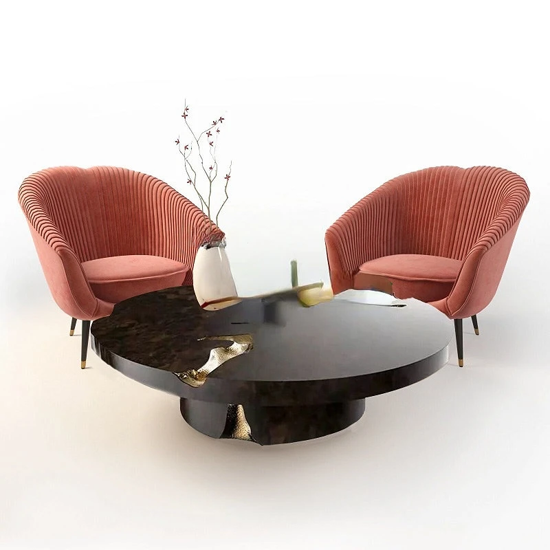 

Nordic Simple Italian Coffee Table Post-Modern Hong Kong Style Creative round Table Furniture