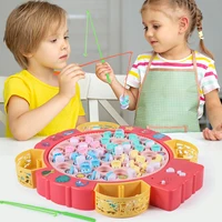 Large Electric Fishing Disk USB Rechargeable suit Crocodile Fishing Puzzle Intelligence Development Early Education Toy 2