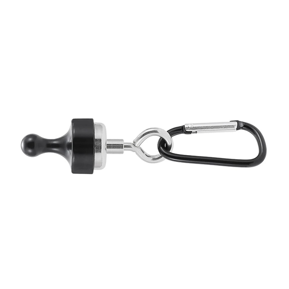 Magnetic Lanyard Clip Pulling Force Mini Magnetic Hooks D Shape Multipurpose for Hiking Camping Climbing Picnic