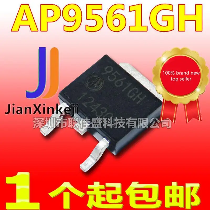 

20 шт., 100% оригинальная новая фотовспышка AP9561GH 9561GH 45A 40V P-channel MOS tube в наличии TO-252