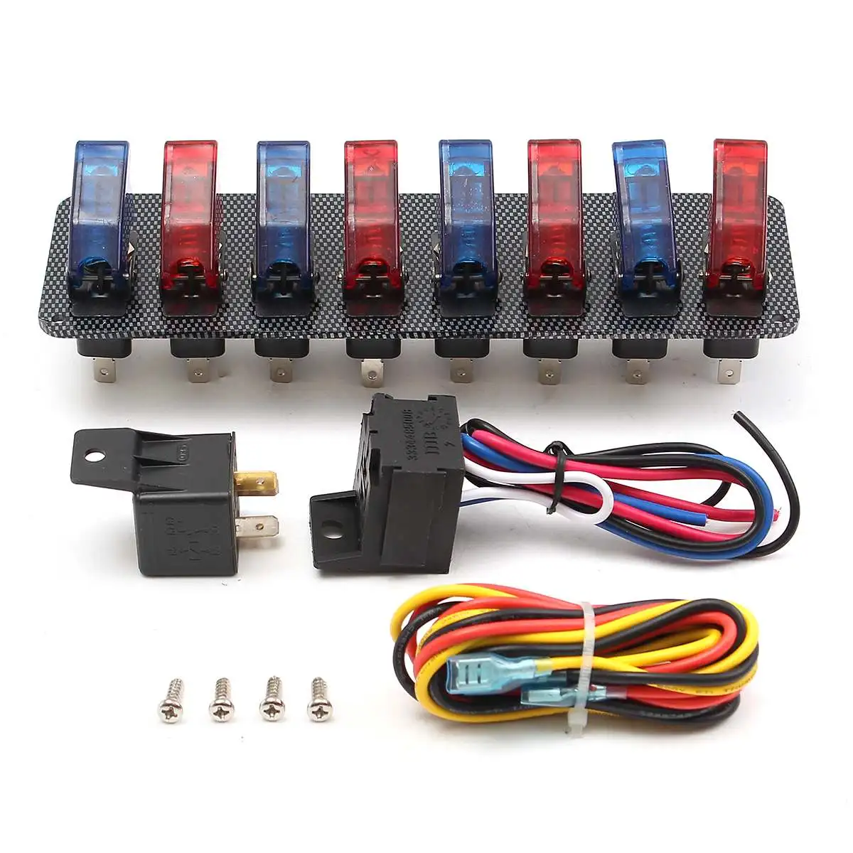 

12V Auto LED Toggle Ignition Switch Panel Racing Car Ignition Switch LED Toggle Button Panel
