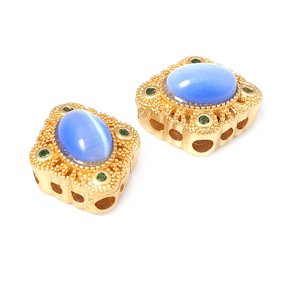 Pulseras de Cuentas Nepalesas Vintage Estilo 5PCS Brasso Dorado Mate Accesorios DIY para Hacer Joyería - details 60