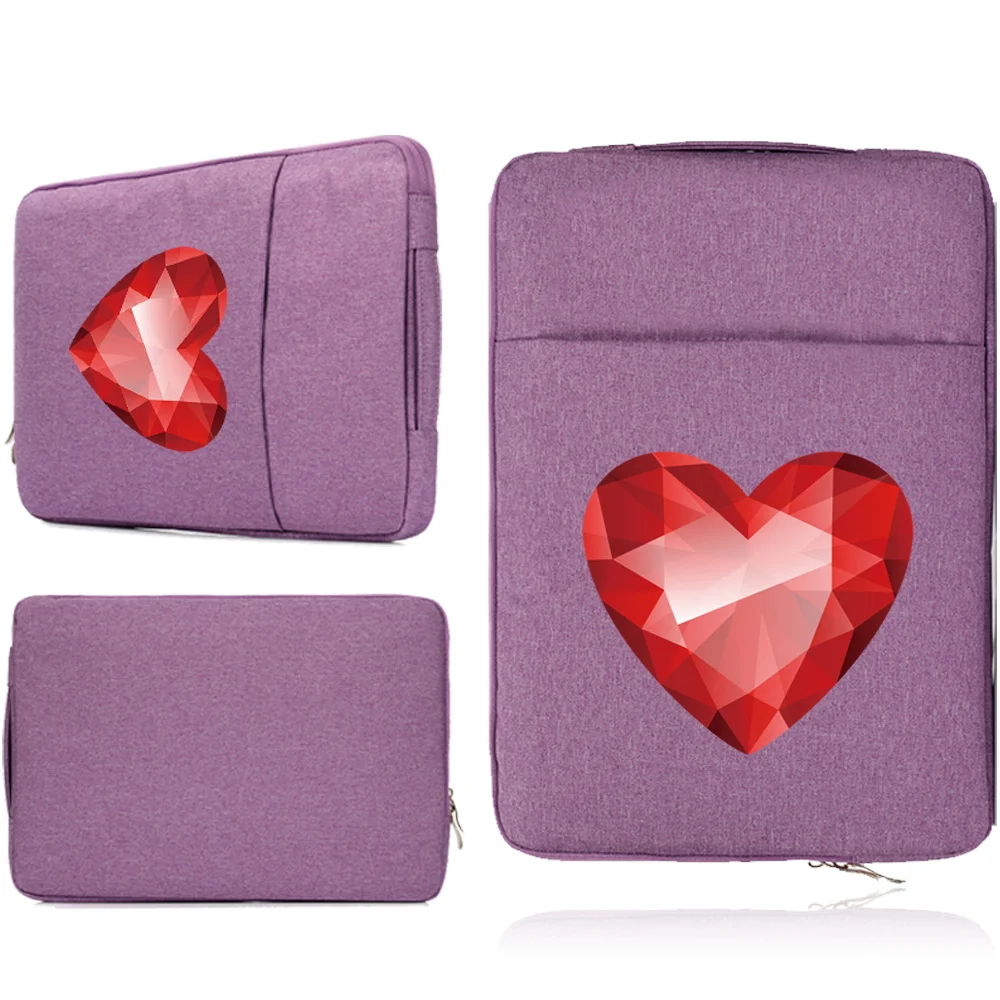 

Heart Print Laptop Case Bags 13 14 15 Inch for HP Dell Notebook Bag WaterProof Handbag Sleeve Bags Macbook Air Pro 13.3 15 Case