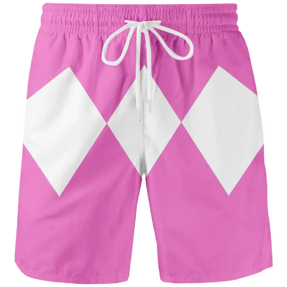 Mighty Morphin 3D Digital Printing Board Shorts Summer New Quick Dry Beach Swiming Shorts Men Harajuku Short Pants Beach clothes 5