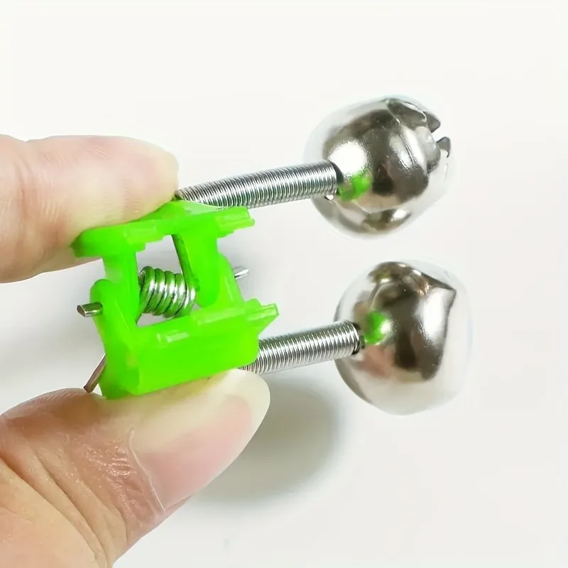 10 Stück Clip-Glocken für Angelruten, Bissanzeiger, Spitzen-Clip-Glocken, Ring-Glocken für den Außenbereich, Angelruten-Bissanzeiger – Detail 7