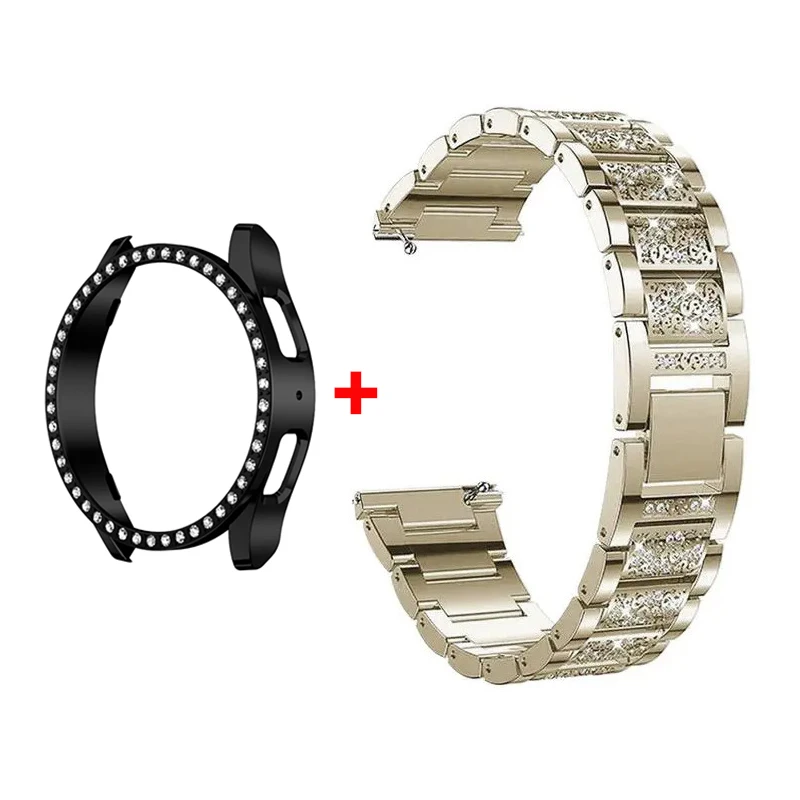 Stainless Steel Diamond Bracelet with Protective Bumper Case