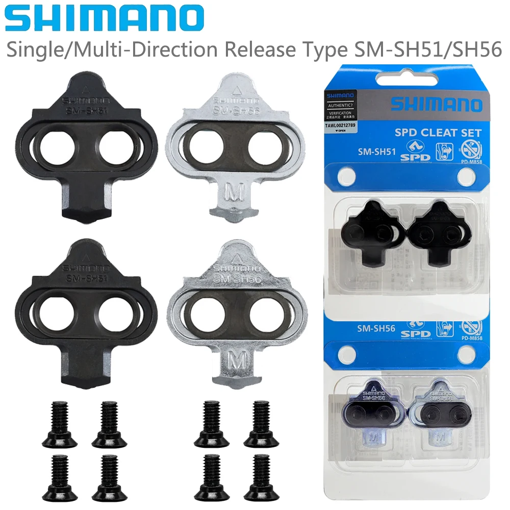 Shimano SM-SH51 CLEAT SET (PAIR) SINGLE RELEASE W/O CLEAT NUT - JV Bike