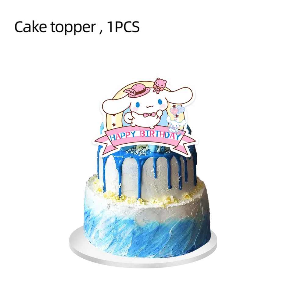 Hello kitty Children\'s Birthday Party Decoration Kuromii Cake Topper Decoration Girls Cinnamorol Gift Baby Shower Party Supplies