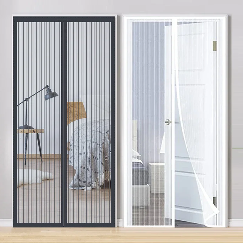 Mosquito Magnetic Screen Door Curtain Net Anti Bug Fly Insect Partition Mesh Summer Indoor Automatic Closing Door Screen