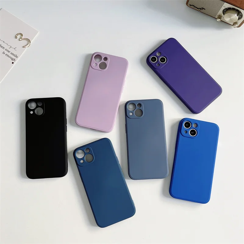 10Pcs/lot Silicone Lens Phone Case For iPhone14Pro 13Mini 12 11 XSMAX 78PLUS SE2020 6S Full Cover XR Skin Shell Body Protection
