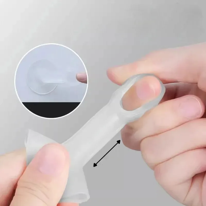Door Stopper Silicone Door Stopper Door Stopper Bumpers Silicone Rubber Bumpers Transparent Door Stop with Suction Cup New Rubber Anti-Collision Doors Handle er Ring Wall Protection Pad Doorknob Mute Tool