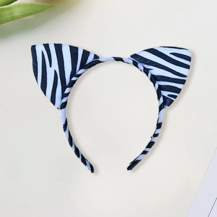 Tier Plüsch Ohren Stirnband niedlichen Cartoon Haar Kopf Reifen Haarband für Frauen Mädchen Make-up Waschen Haar Zubehör – Detail 4