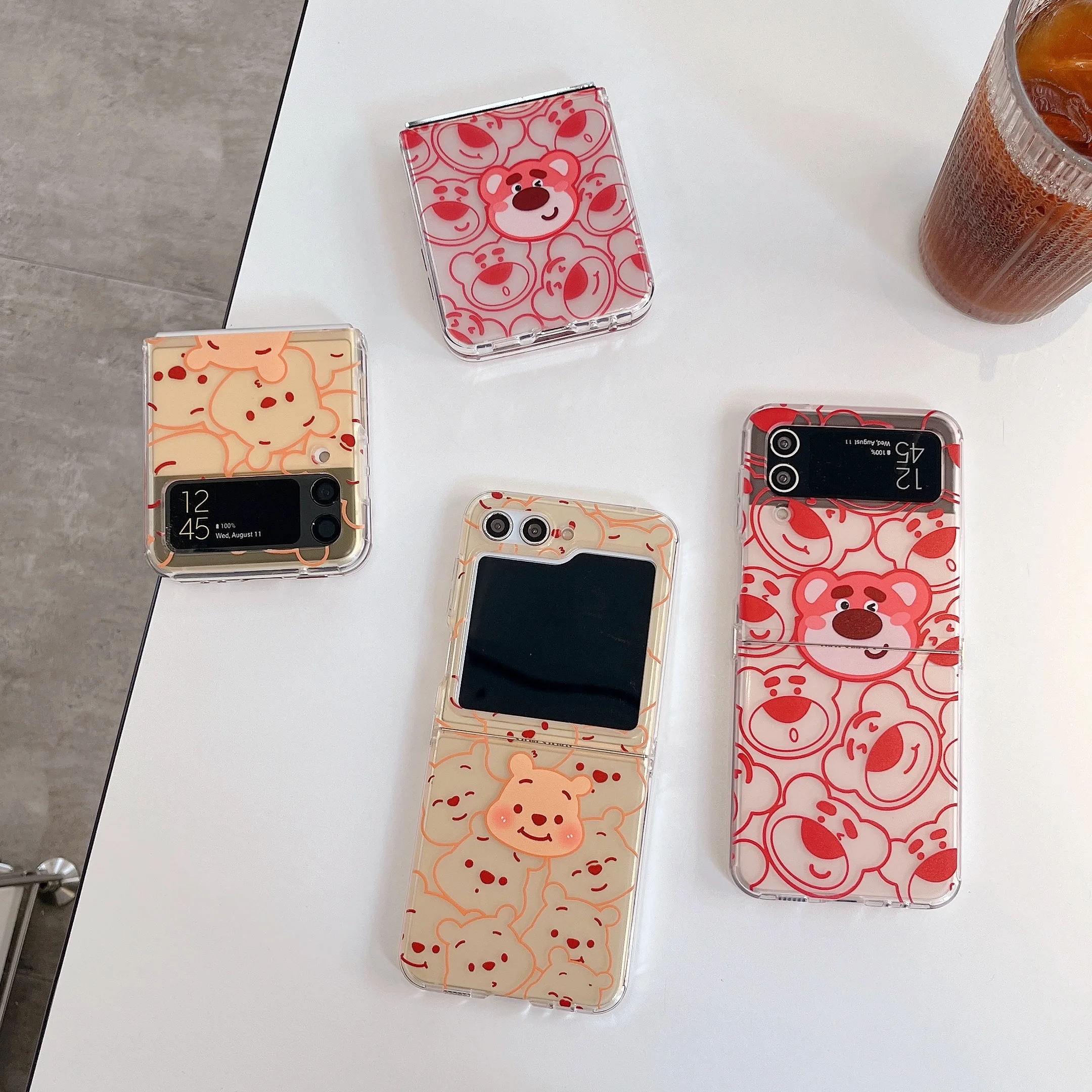 Caso Telefonico Per Samsung Galaxy Zflip5 5G Zflip5 Zflip 4 Flip5 Zflip Flip4 Back Pc Hard Cover Lotso Honey Bear Cases Coque