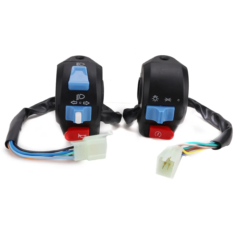 Aluminum 22mm Motorcycle Horn Button Turn Signal Button Switch Control Electric Bike Scooter Handlebar Switch For Gy6 50cc 125cc