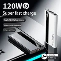 Новый 200000 мАч 120 Вт Power Bank большой емкости сверхбыстрая зарядка Power Bank портативное зарядное устройство для Iphone Samsung Huawei — изображение 4