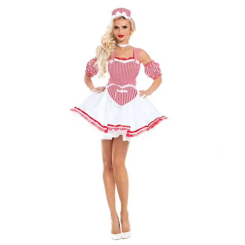

Sweet Lolita Sexy French Maid Sweet Dress Halloween Cosplay Costumes