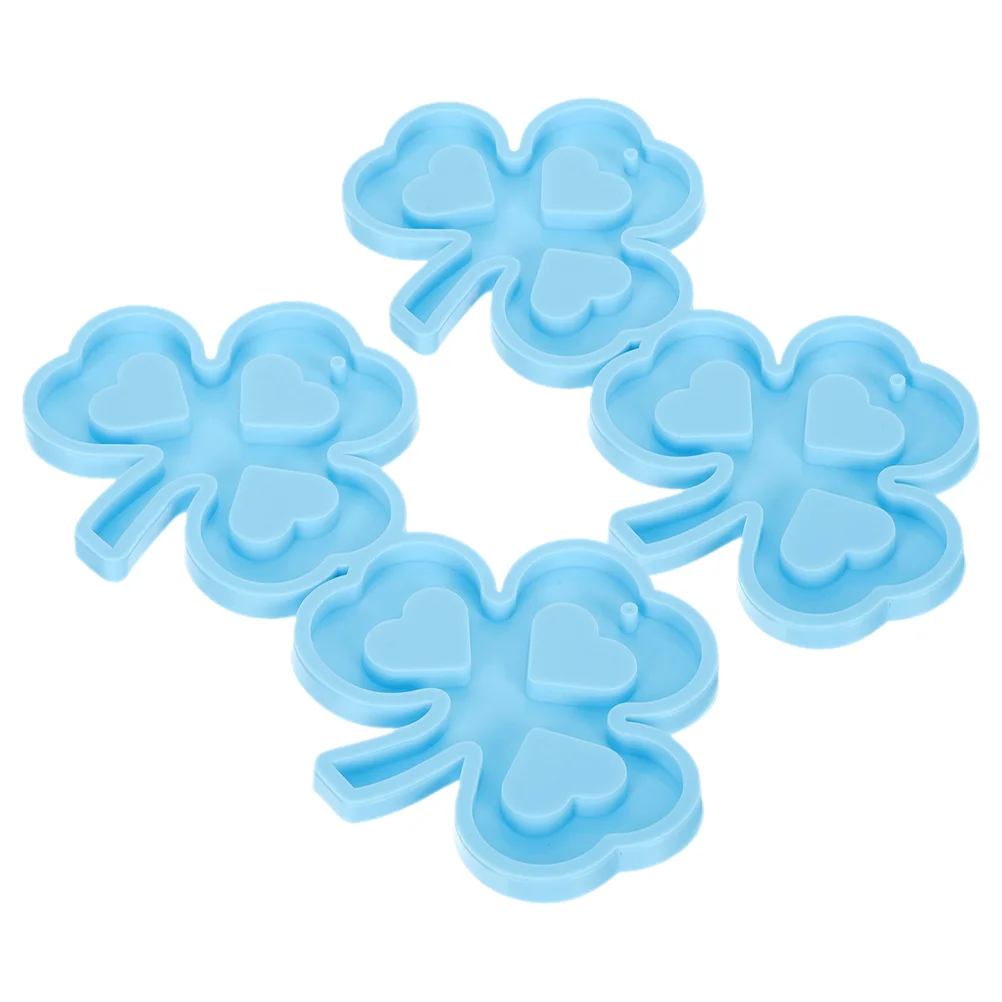 

2 Pcs Shamrock Stencil Silicone Earring Mold Pendant Earrings Decorations DIY Craft Epoxy Resin Molds Silica Gel Jewelry