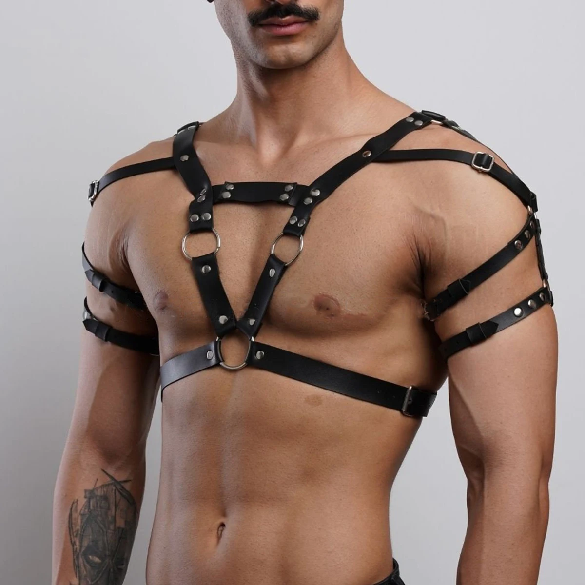 Leather Chest Harness Men Harness Belts Body Straps Costumes