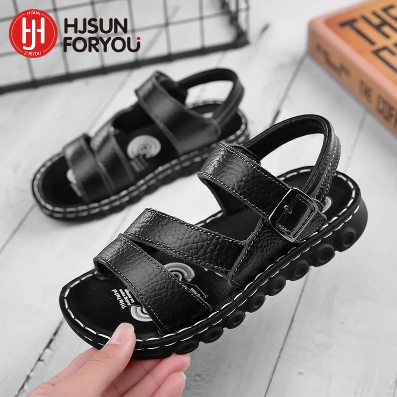 Summer Children Sandals Fashion Sneakers Lightweight Non-slip Soft Bottom PU Leather Boys Comfortable Shoes kids shoes children sandals kids sandals