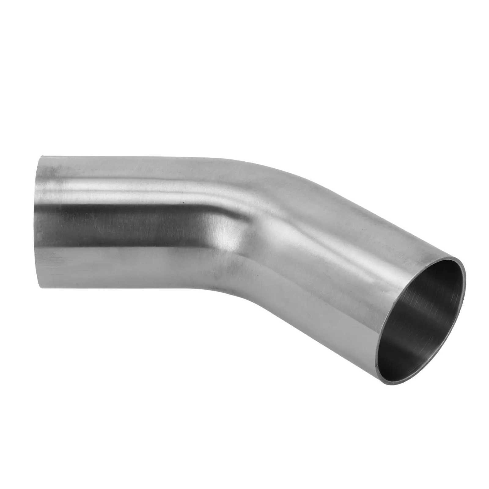 Elbow 45° Degree Bend Exhaust Pipe Versatile Stainless Steel Polished 19-51mm Automotive Exhaust Pipe Connection Fittings