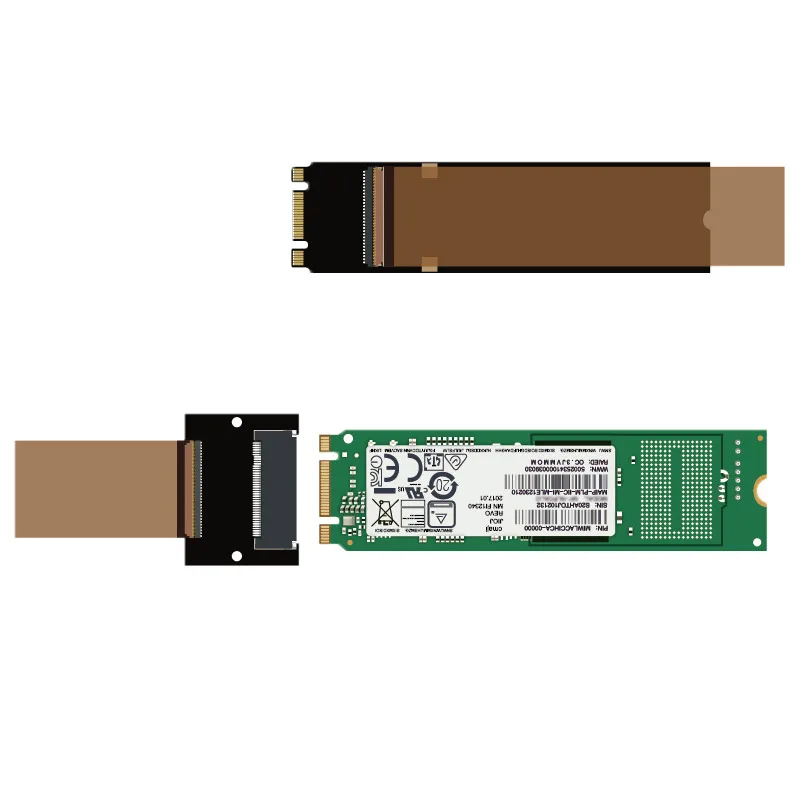 Sata Extensão Cabo b Chave Ssd Externo Ngff Solid State Drive Extender Cartão 2242 2280 10cm 30cm M.2 - Imagem 6