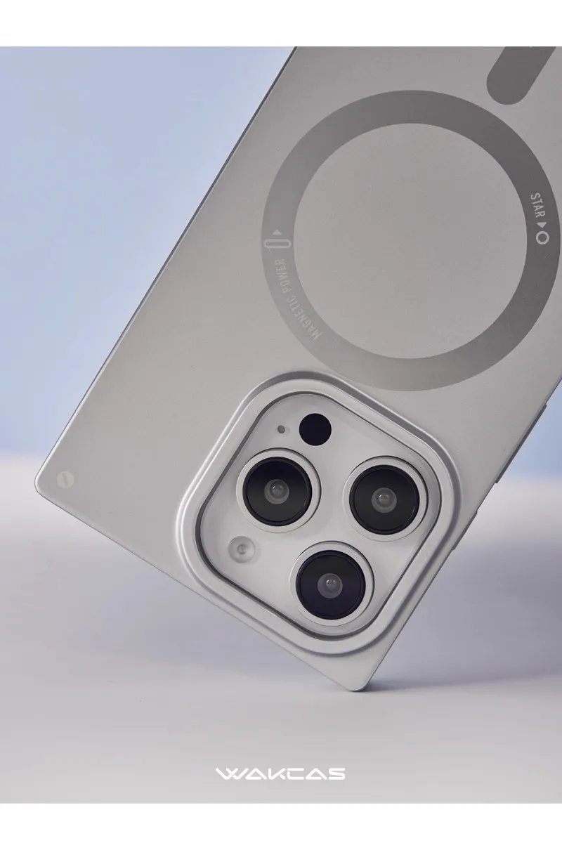 Wakcas Matte Magnetic Square iPhone Case