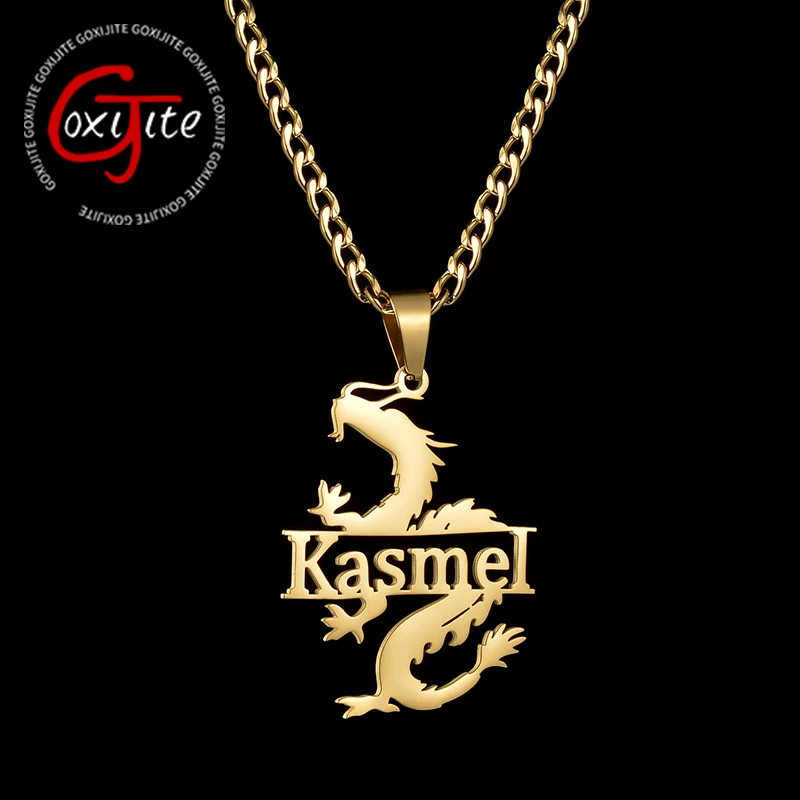 GoxijitePersonalizedNameNecklaceForMenBoysStainlessSteel