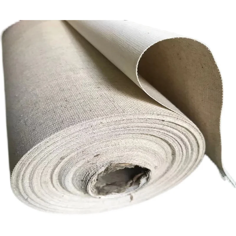1.75m big roll primed linen blend canvas for hand painted practice
