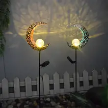 

Retro Led Solar Light Moon Flame Night Light Wrought Iron Hollow Landscape Lamp Removable Projection Lamp Lawn Lamps Garden Tool