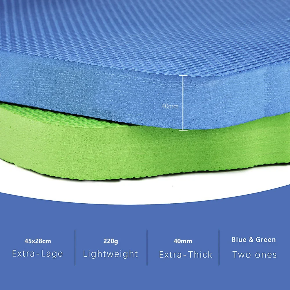 Extra Large (XL) Kneeling Pad Knee Protection Garden Bath Floor Yoga Mat Baby Bath Tub Bathing Clean Pray Exercise Blue Green kneeling mat
