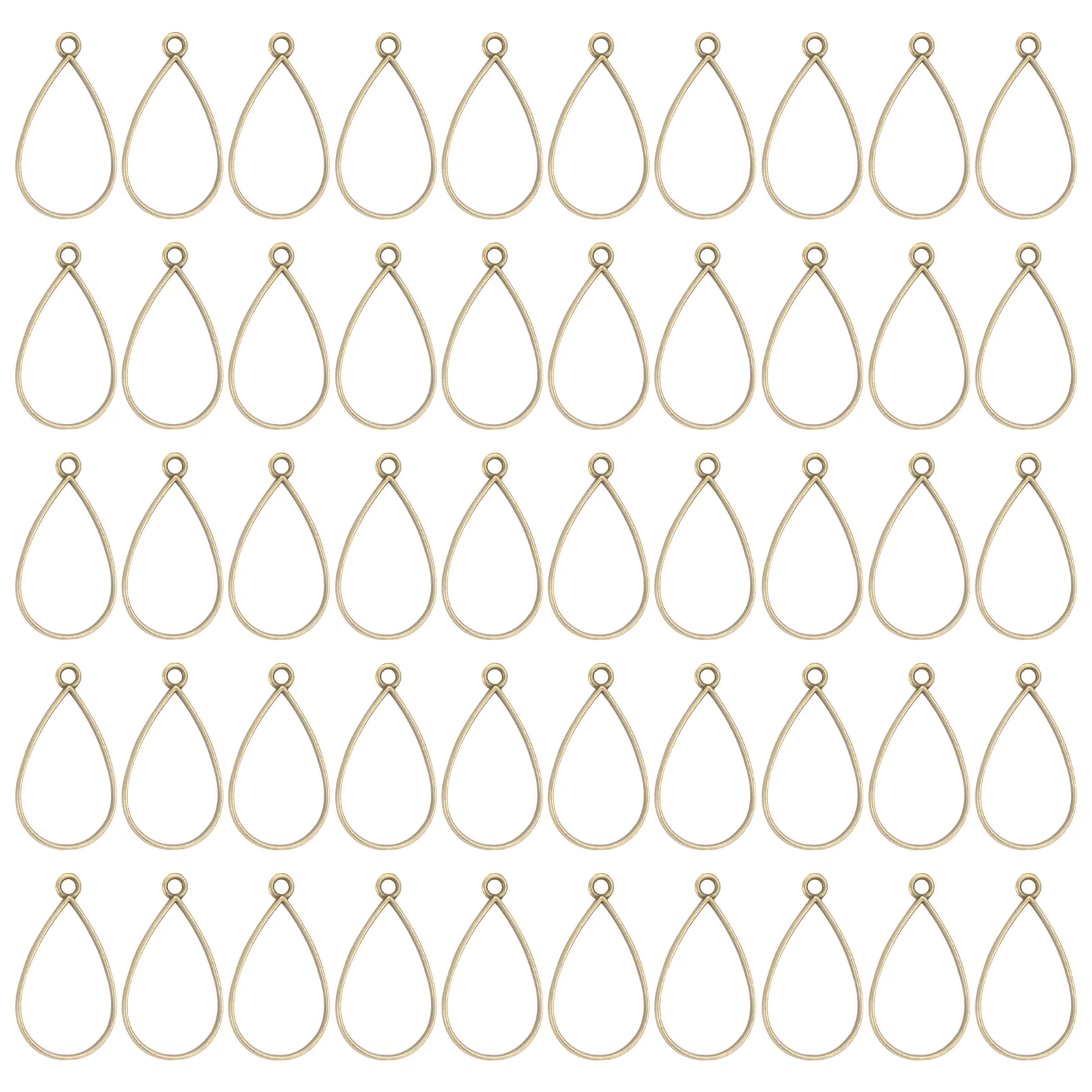 

50 Pcs Decorate DIY Accessories Jewlery Charm Blank Frame Zinc Alloy Adorable Pendants