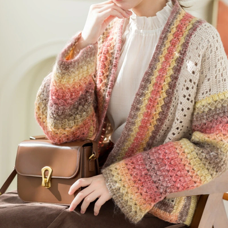 

Susan's Family DIY Набор для вязания крючком, пальто для салонов SENLAN, шерстяной материал, комплект вязаной одежды, только китайские инструкции