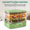 Fruit Dehydrator 5 Tier Adjustable Temperature Food Dryer for Snacks Quick Drying Easy to Use Fast Efficient Smart Automated 1