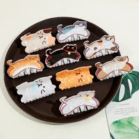 1pc/9pcs Cartoon Cat Hair Claw Clip Cute Endearing Decorative Hair Accessories Sweet Hair Grips Fashionable Hair Holders