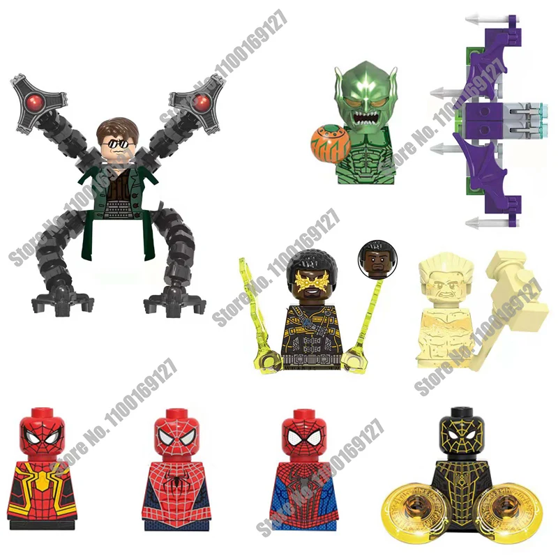 Super Heroes X0330 Hawkeye Kingpin Model Figures Blocks Toys DIY Comics Marc Spector Model Bricks Accessories Children Toy Gifts silicone stacking blocks