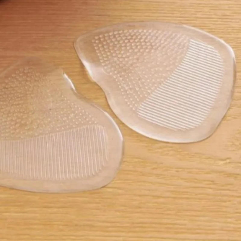 Antiskid Forefoot Pad Soft Gel Transparent Invisible Half Insoles High Heels Pain Relief Forefoot Cushion Non-slip Shoes Pads