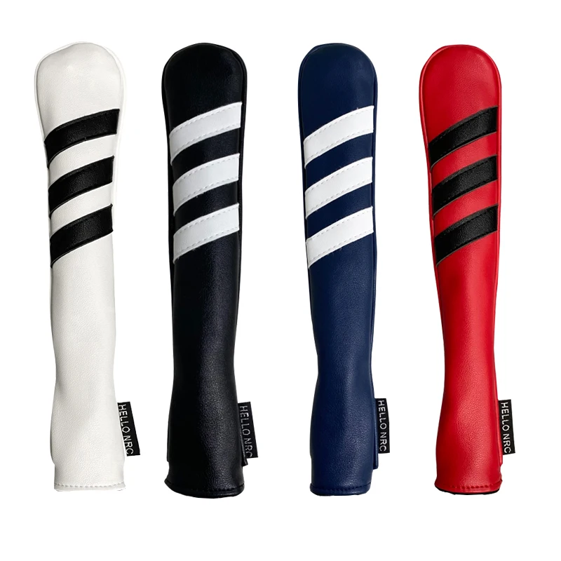 Description Picture 6 of itemGolf Headcover PU Leather Alignment Rod Cover Soft Head Protector Embroidered Surface Aim Training Aid Headcover Golf Supplies