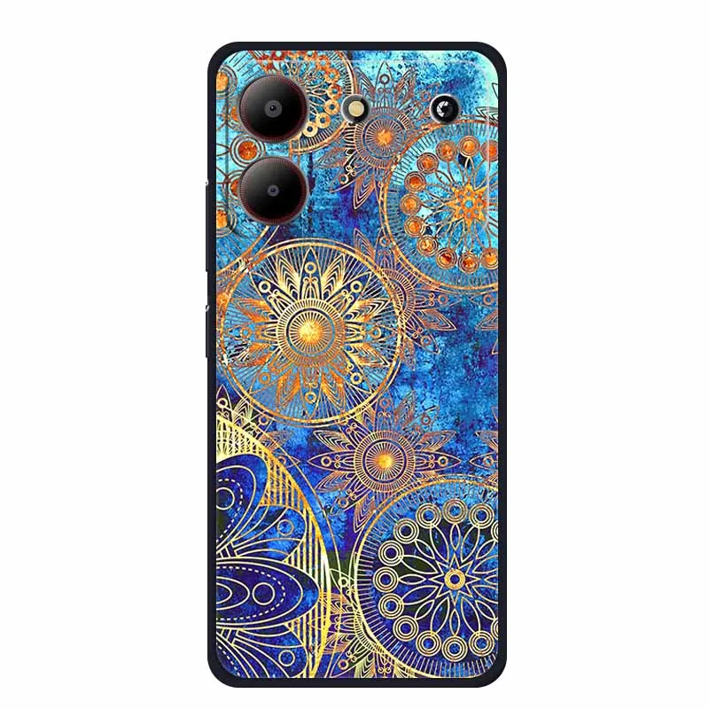 Sleek Black Silicone Soft Back Cover Case