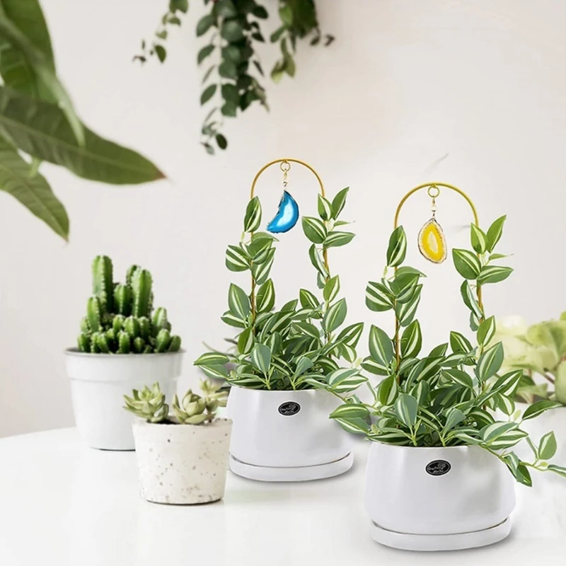Metal Plant Trellis for Climbing Plants Indoor Stems Vine Support Metal Wire Stake Potted Plant Trellis Houseplant Rack