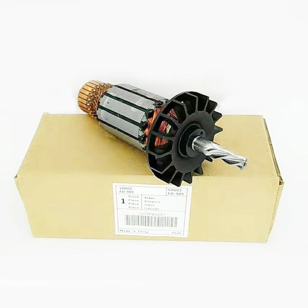 AC220V 4 치아 드라이브 샤프트 Bosch GSB550 GSB500RE TSB1300 TSB5500 1619PA0697 용 전기 해머 전기자 로터