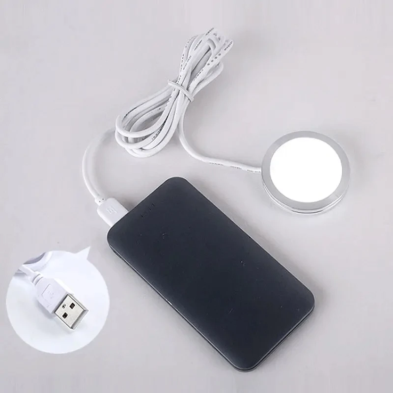 LED Under Cabinet Puck Light Display Case Shelf Counter Lighting Caravan Camper Motorhome Interior Spot Lamp With 5VUSB Switch led puck light