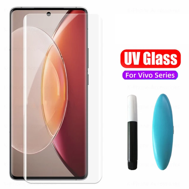 Pelindung layar 3D, Tempered Glass UV lem penuh melengkung untuk