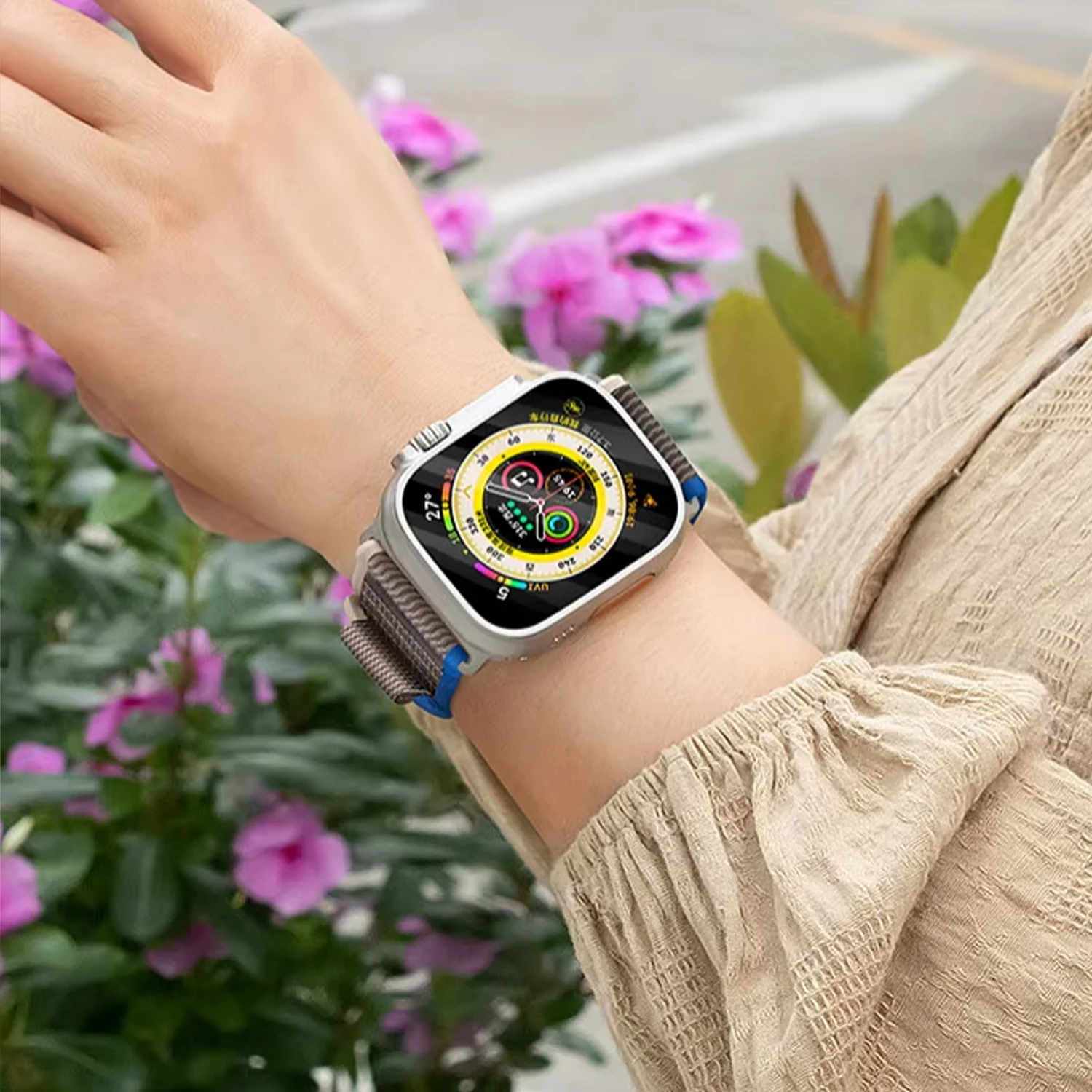 รูปสินค้า สายนาฬิกาไนลอนคุณภาพสูง สำหรับ Apple Watch ทุกรุ่น